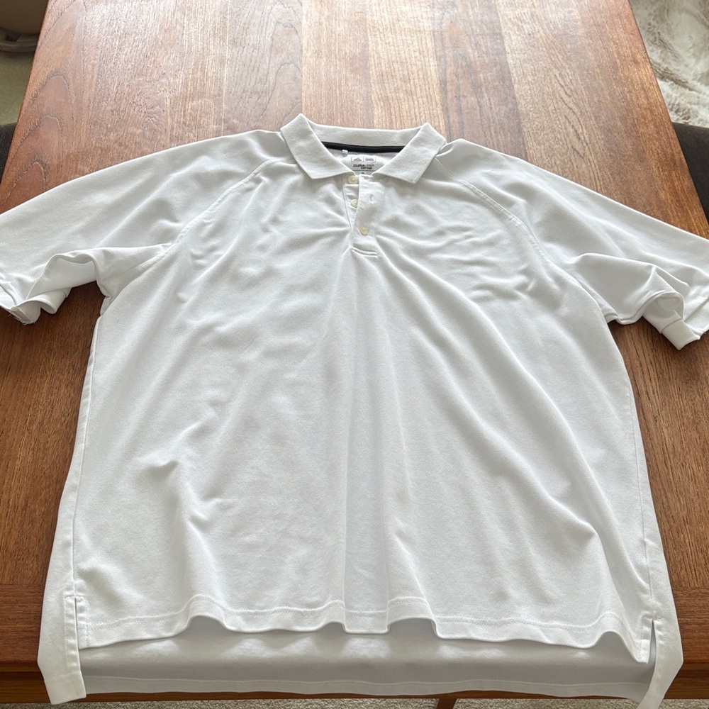 adidas Climalite cotton White Polo Shirt